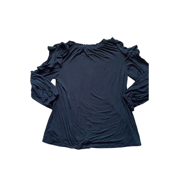 LRL Womens/Teen Blouses set of 2 Floral and Black Size Large Bohemian Flowy - Picture 4 of 12